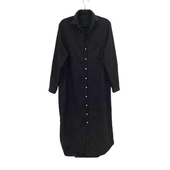 Frank & Eileen Famous Denim Rory Maxi Shirtdress Dress In Black Size Small - Picture 5 of 14